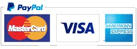 mode de paiement - paypal, visa, mastercard et american express