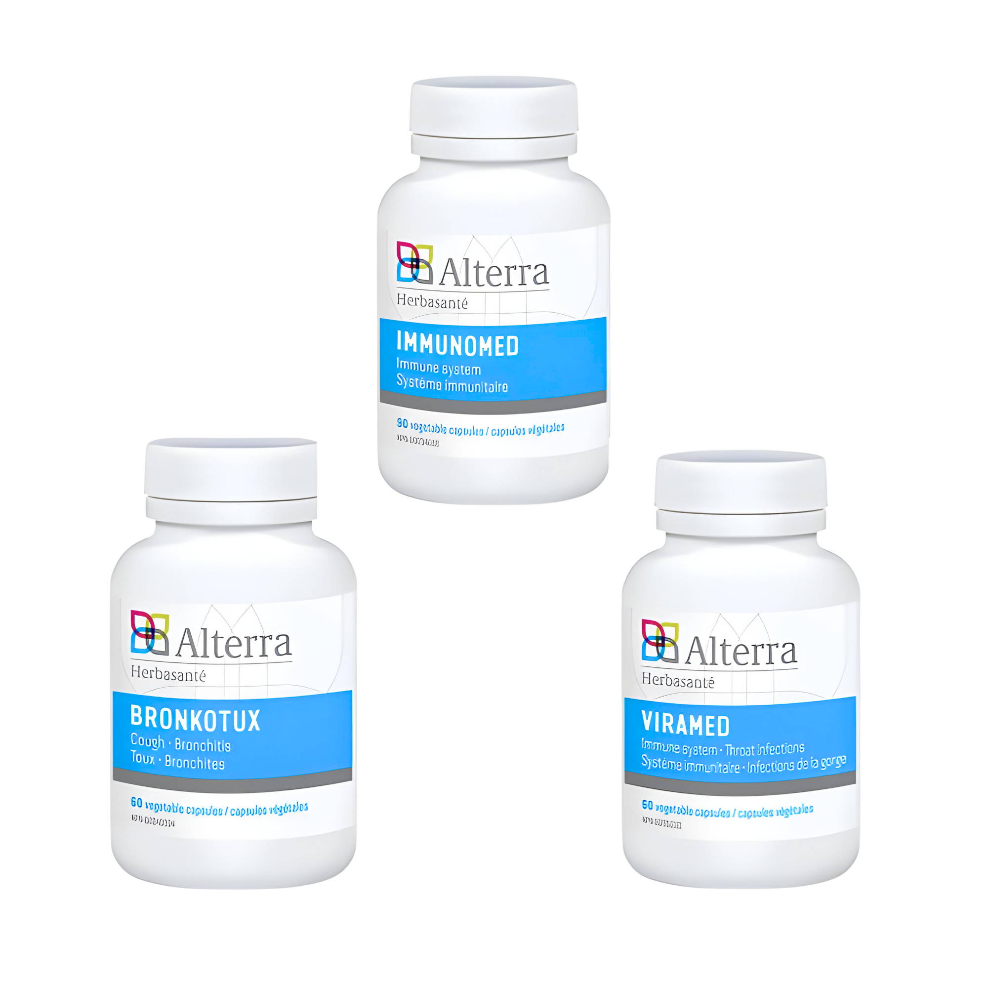 3 – Ensemble Immuno Suppléments -Syner G- 3 produits Alterra