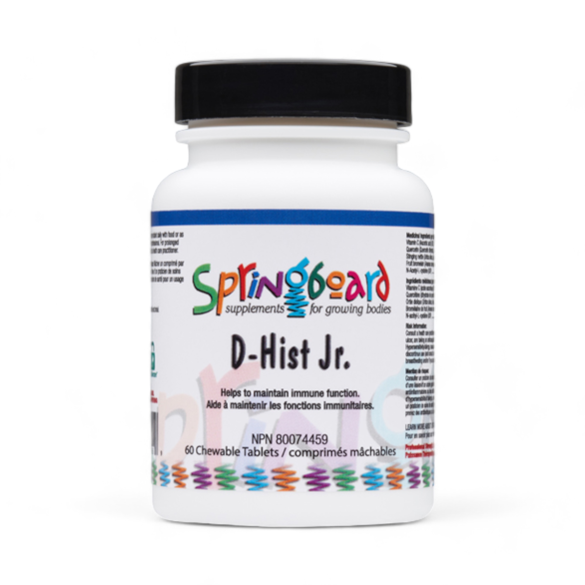 D-Hist Jr. "Springboard" 60 chewable capsules Ortho Molecular Products