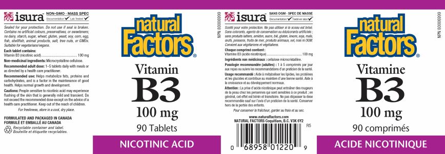 VitaminB3-90-Natural FactorsLabel