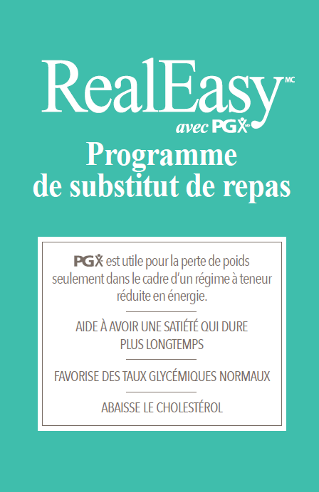 eBook RealEasy avec PGX Programme de substitut de repas