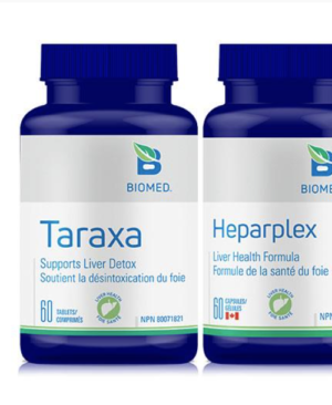 Combo Taraxa 60 tablettes Heparplex 60 capsules Biomed