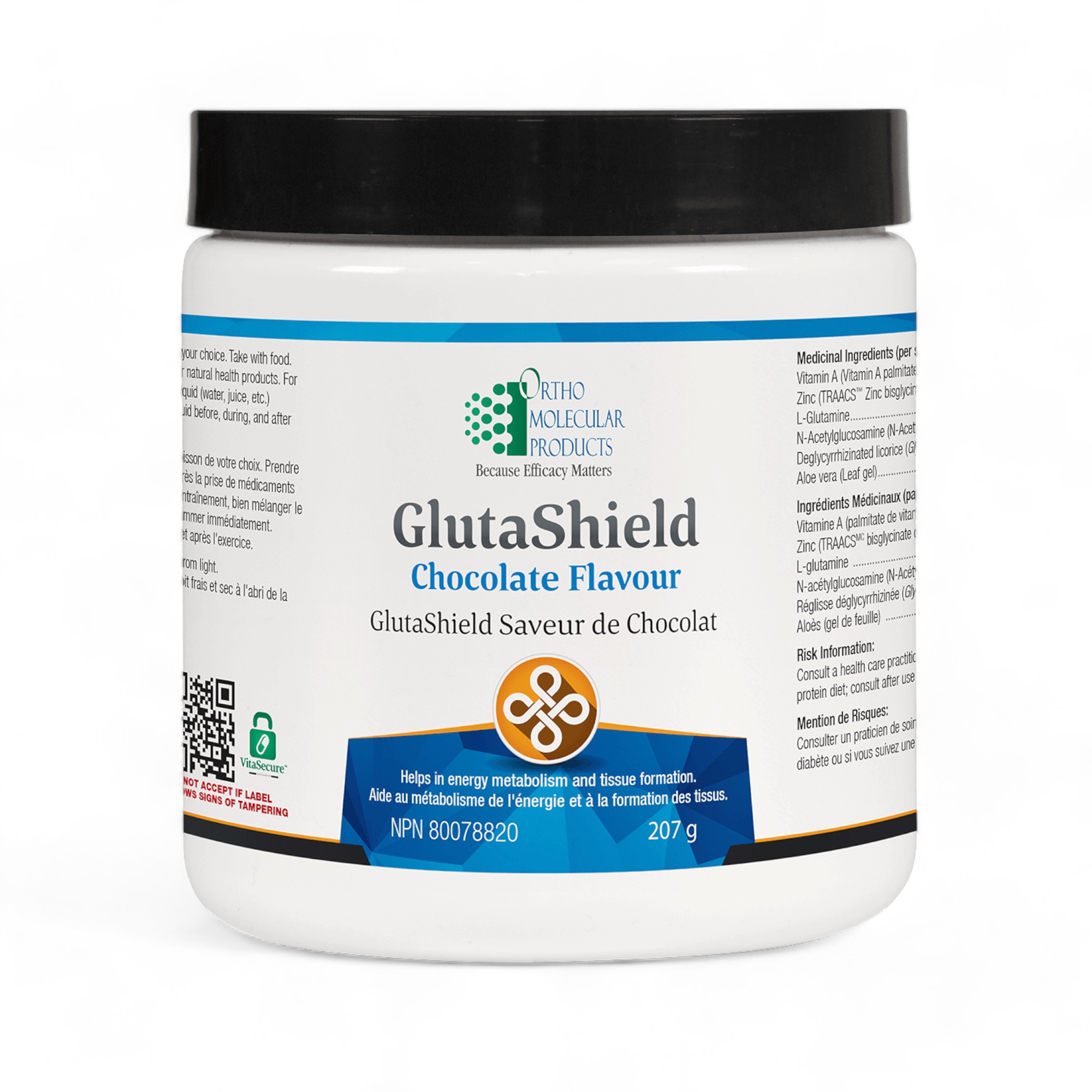 GlutaShield Chocolat Flavor 207g Ortho Molecular products