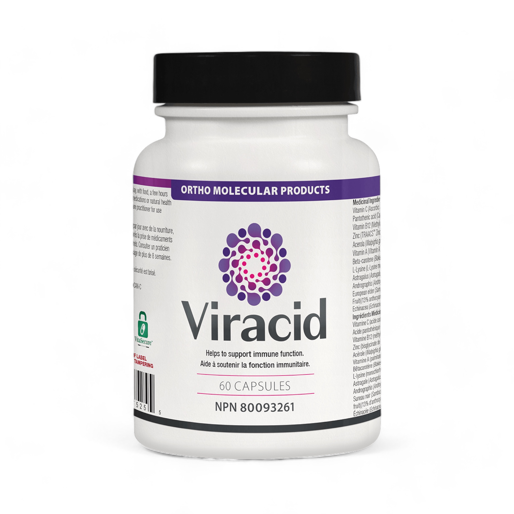 Viracid 60 capsules Ortho Molecular Products
