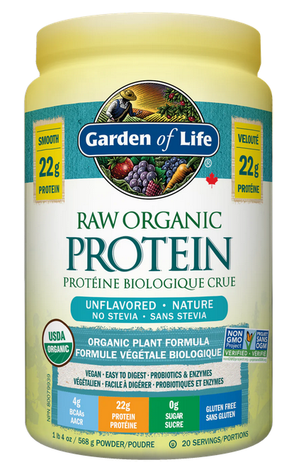 Raw Organic Protein Nature 20 portions Garden of Life