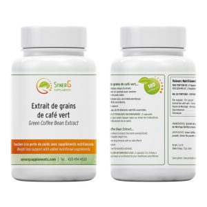 Extrait Grains de Cafe Vert 180 capsules Syner G Supplements