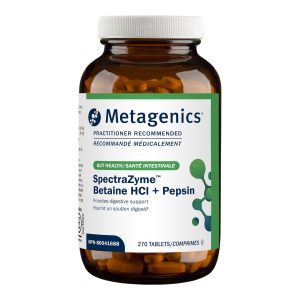 SpectraZyme Betaine HCI + Pepsin 270 comprimés Metagenics