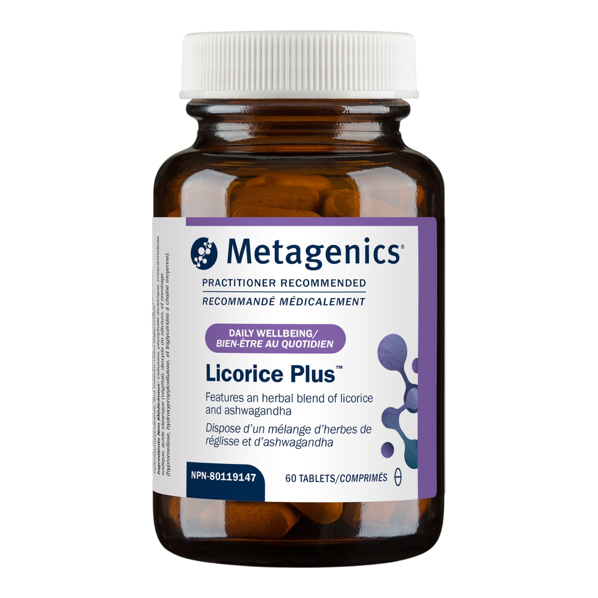 Licorice Plus™ 60 comprimés Metagenics