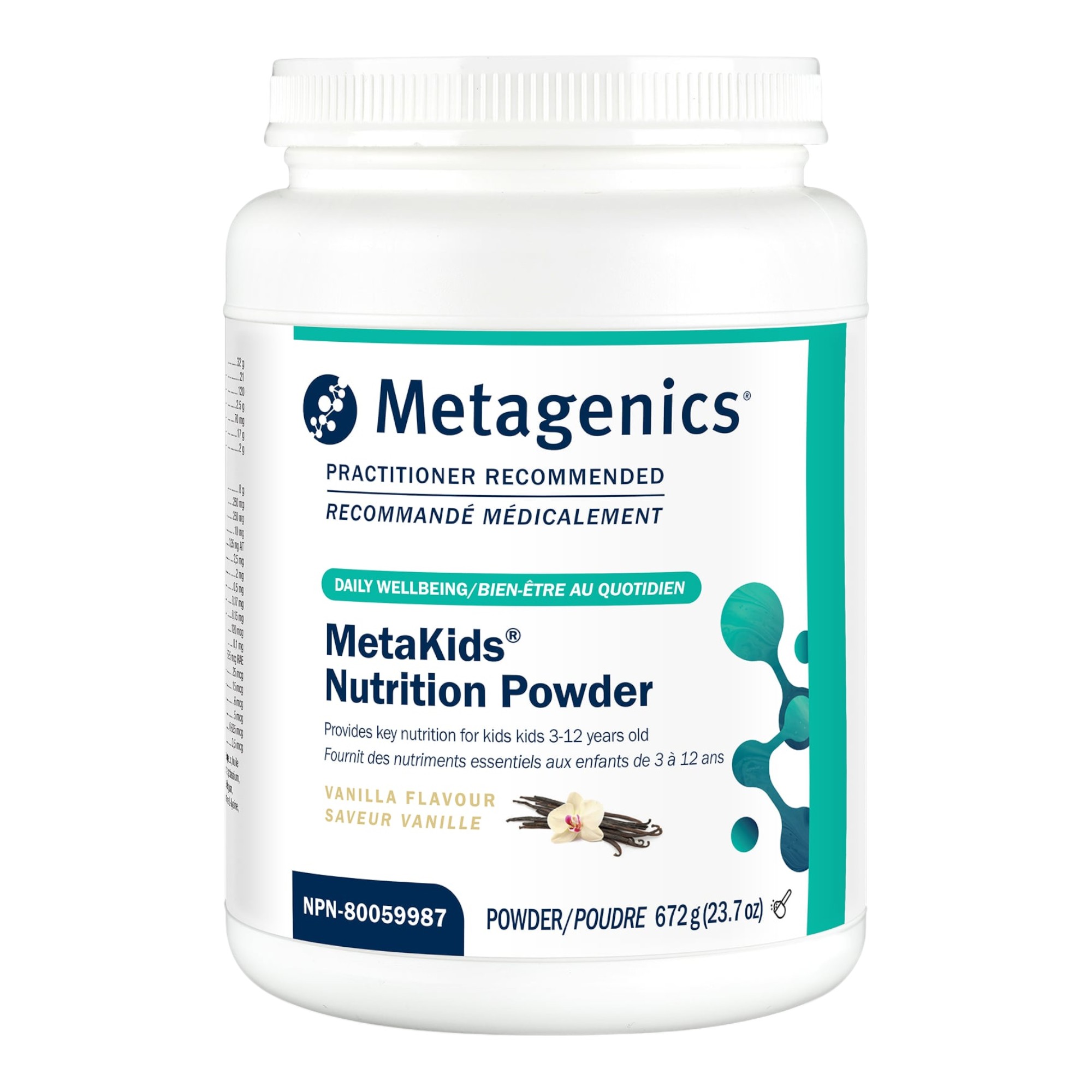 MetaKids® Poudre Nutritionnelle 12 portions Metagenics