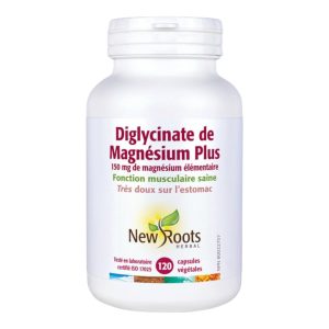 Diglycinate de Magnésium Plus 120 capsules New Roots