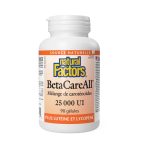 BetaCareAll 25000IU 90 gélules Natural Factors