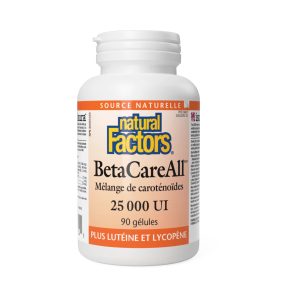 BetaCareAll 25000IU 90 gélules Natural Factors