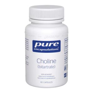Choline (bitartrate) 60 capsules Pure