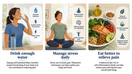 Drink Enough Water And Eating Better To Help Relieve Pain