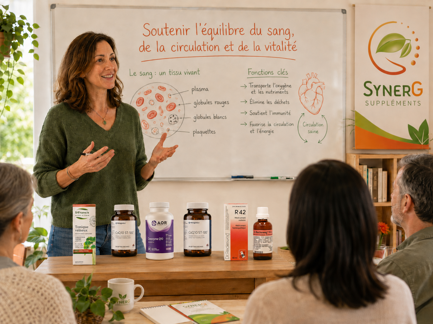 Produits naturels pour soutenir la santé sanguine, la circulation et le tonus veineux