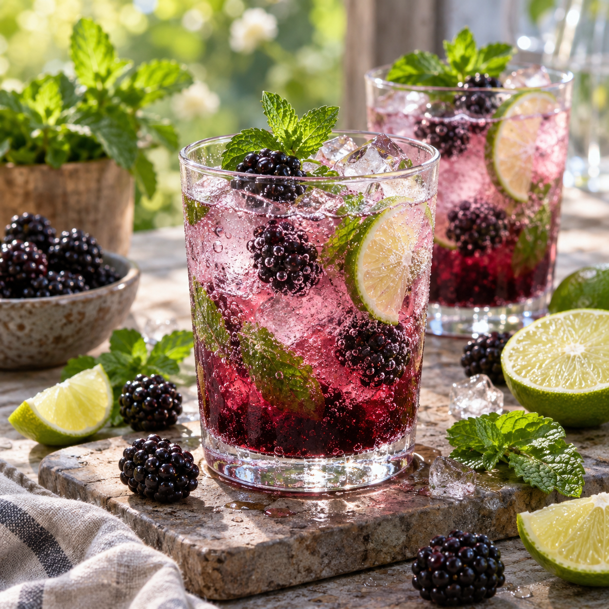 Brise de mûre et menthe | blackberry mint mocktail